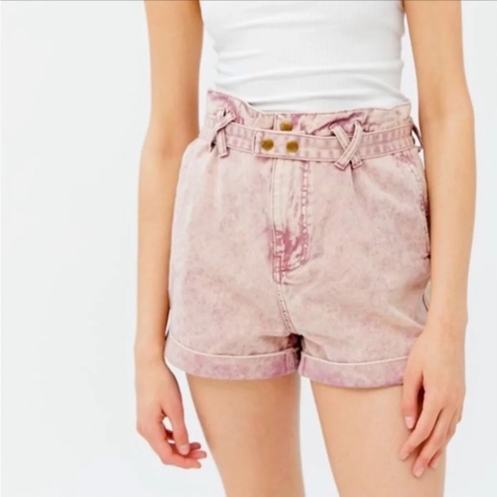 Urban Outfitters BDG Paperbag Cora Belted High-Waisted Short